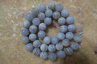 Minerály - Chalcedón modrý 10mm - 7308732_