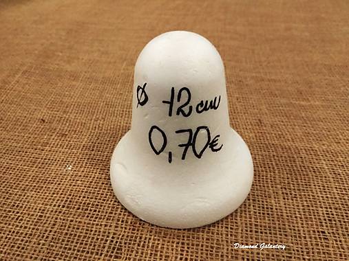 Polotovary - Polystyrenová tvarovka - Zvonček - 12 cm - 7313218_