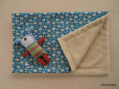 Úžitkový textil - Vlnená deka 100% merino Top super wash - 7316414_