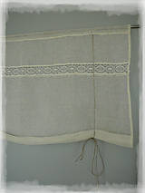 Úžitkový textil - NOVINKA lněná roletka bílá š.96xd.134cm - 7313822_