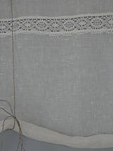 Úžitkový textil - NOVINKA lněná roletka bílá š.96xd.134cm - 7313830_