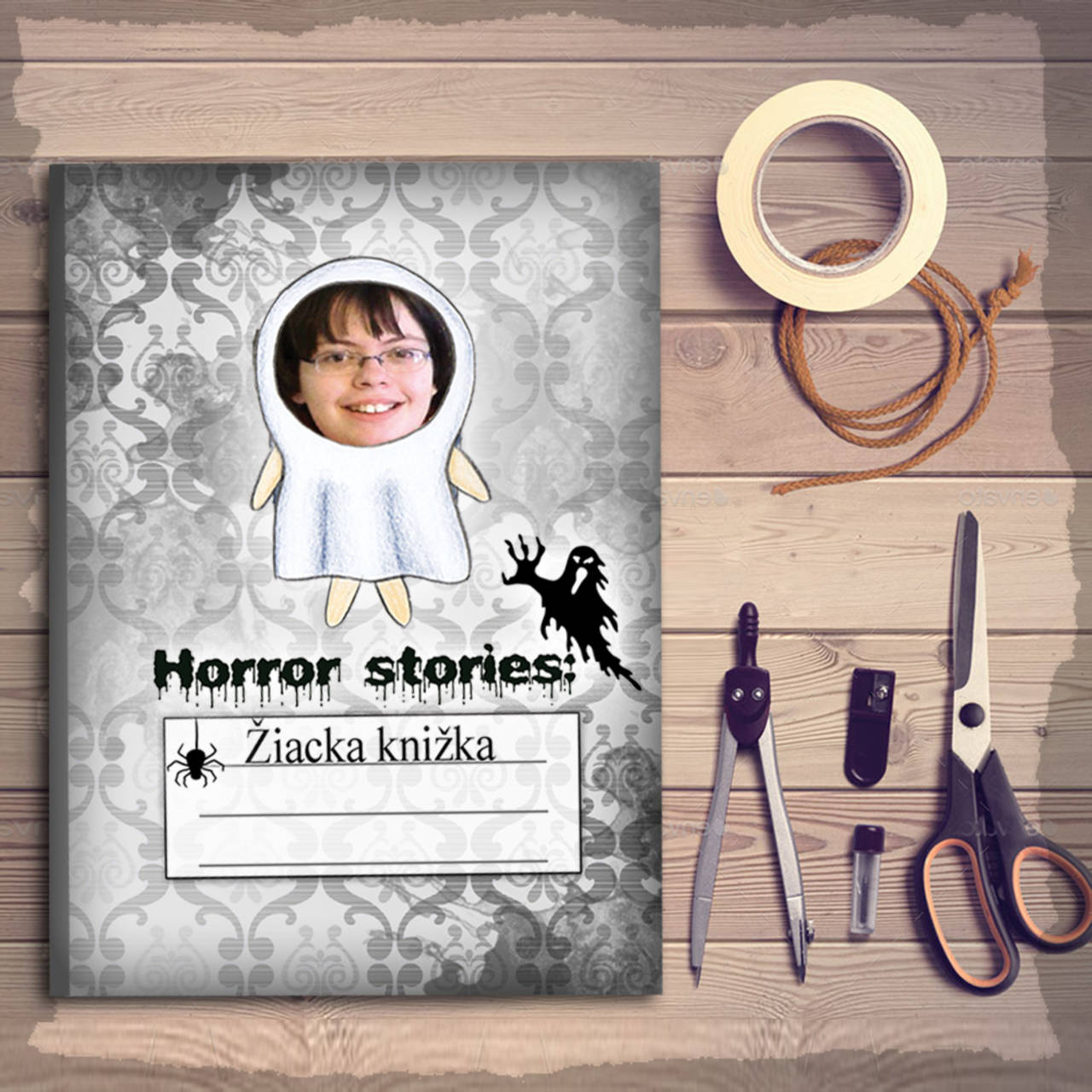 Hororová žiacka knižka trocha ghotic (duch)