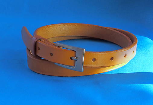 Opasky - Tenký žlutý opasek - 7326403_