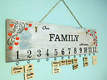 Dekorácie - rodinný kalendár VI - 7325195_