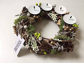 Dekorácie - Adventný veniec - 7331980_