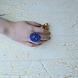  - Sapphire - vyšívaný prsten - 7329844_
