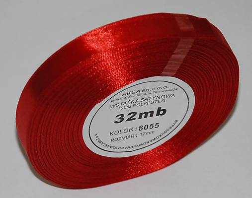 8055/ Stuha červená- 12 mm/32 m- balenie