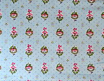 Textil - flanel-ružový kvietok - 7333147_