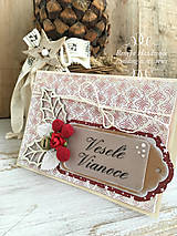 Papiernictvo - Vianočná pohľadnica "Red Christmas" - 7344873_