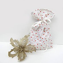 Úžitkový textil - Vianočné darčekové vrecúško - 7348970_