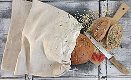 Ľanové vrecúško na chlieb  pečivo 45x30