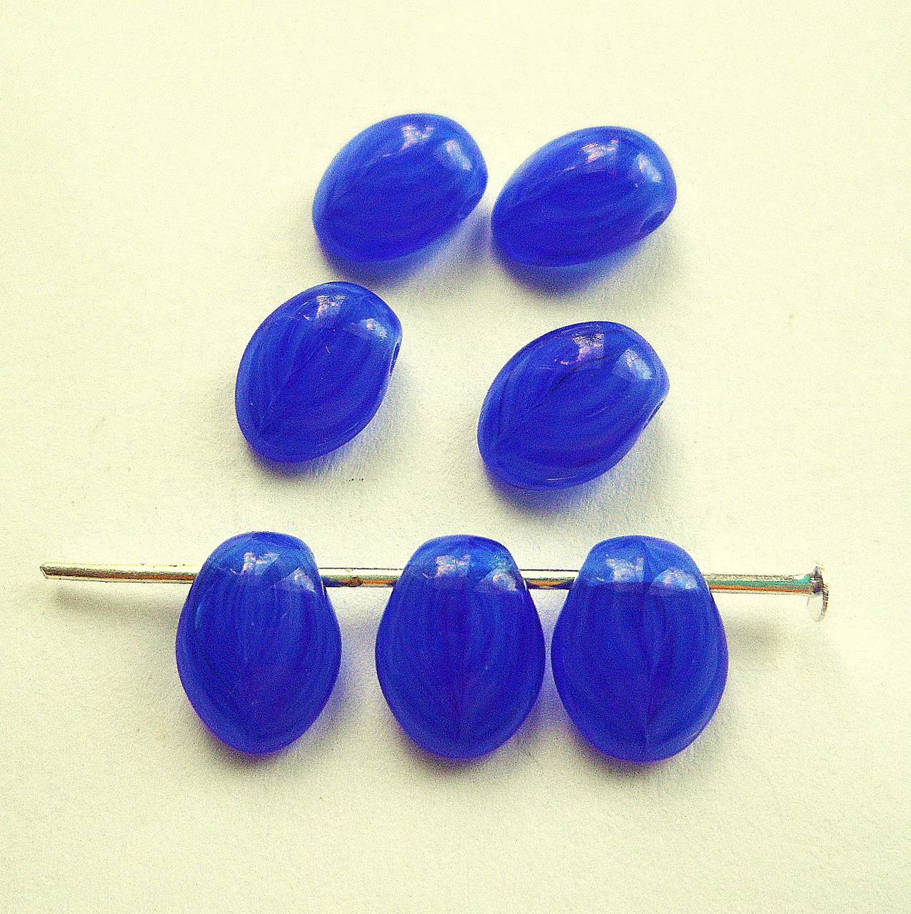 Sklenené jazýčky 6x8mm-1ks (purple)