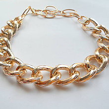 Komponenty - Kovový náhrdelník GOLD - 7350311_
