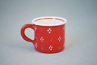 Nádoby - Kafáč espresso 4puntík 6 červený * - 7361748_