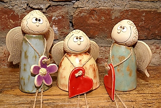 Dekorácie - Posedavý anjel - 7363418_