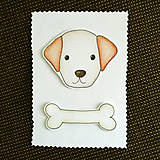 Papiernictvo - Psia pohľadnica (šteniatko) - 7362079_