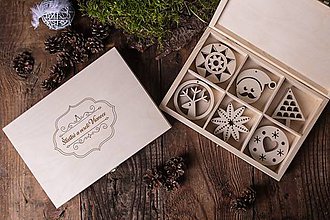 Dekorácie - Vianočné ozdoby z dreva - KOLEKCIA INSIDER - 7370808_