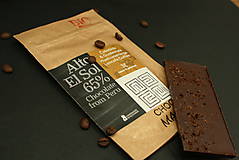 Sladkosti - BIO Horká čokoláda 65% s čerstvo praženou kávou z Guatemaly - 7369527_