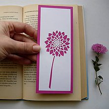 Papiernictvo - Ružová chryzantéma... - 7374087_
