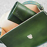 Kabelky - Zelená kabelka - "poľovnícka kapsa" - 7376271_