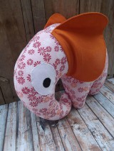 Detský textil - vankúš kvetinový slon (Šedé hviezdy) - 7381202_