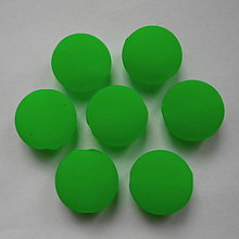 Korálky - Plast NEON 17mm (zelená-10ks) - 7385830_