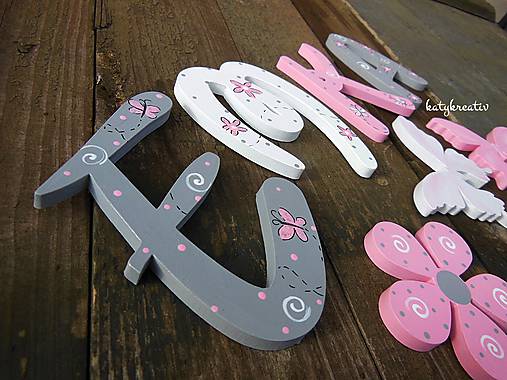 Tabuľky - drevené písmenká 10-12cm - 7393311_