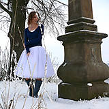 Sukne - Biela tylová sukňa - 7397601_