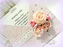 Tabuľky - Poďakovanie rodičom "Sweet roses" - 7399167_