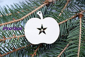 Dekorácie - Jabĺčko - vianočná dekorácia - 7404865_