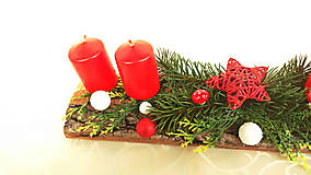 Dekorácie - Vianočný adventný svietnik č. 4 - 7404168_