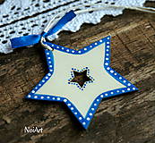 Dekorácie - Vianočná dekorácia hviezda folk - 7407856_