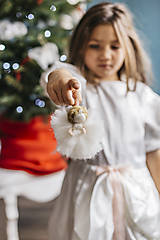 Dekorácie - Mini anjelik na vianočný stromček - 7413644_