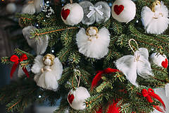 Dekorácie - Mini anjelik na vianočný stromček - 7413645_