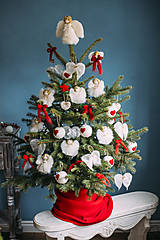 Dekorácie - Mini anjelik na vianočný stromček - 7413646_