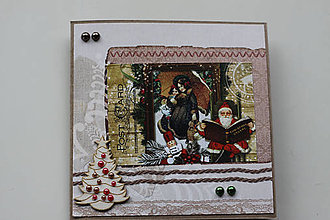 Papiernictvo - Vianočná pohľadnica "Nostalgia 3" - 7416283_