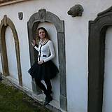 Sukne - Čierná tylová sukňa - 7413515_