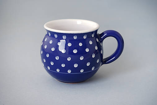 Nádoby - Buclák puntík 8 modrý 0,3 l  - 7415188_