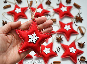 Dekorácie - Vianočné Mini Hviezdičky - 7425403_
