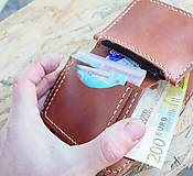 Peňaženky - Celokožená peňaženka "Praktik" - 7426155_