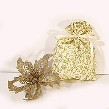 Úžitkový textil - Vianočné darčekové vrecúško - 7430711_