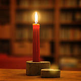 Svietidlá a sviečky - Svietnik v tvare srdca - 7432280_