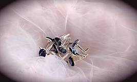 Pánske šperky - Manžetové gombíky - modrotlač - 7434341_
