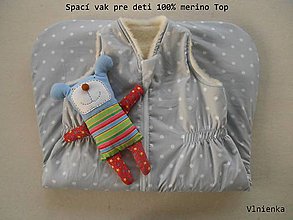 Detský textil - Spaci vak 100% Merino Top s kašmírom na mieru  WOOL - 7441700_