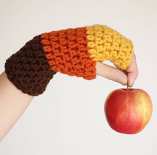 rukavičky Jesenná dúha