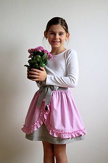 Detské oblečenie - dievčenská sukňa s volánikmi ZĽAVA - 7450812_