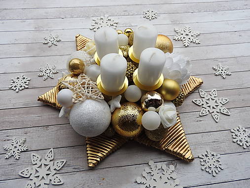  - Zlatá adventná hviezda - 7448181_