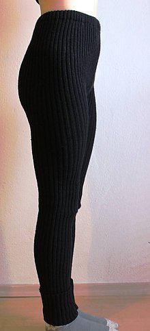 Nohavice - Akrylové kamaše dámske čierne/prípadne iná farba po dohode - 7453896_