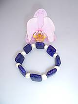 perly riečne lapis lazuli náramok