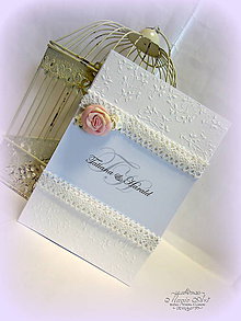 Papiernictvo - Svadobné menu "Lady Rose" - 7453008_